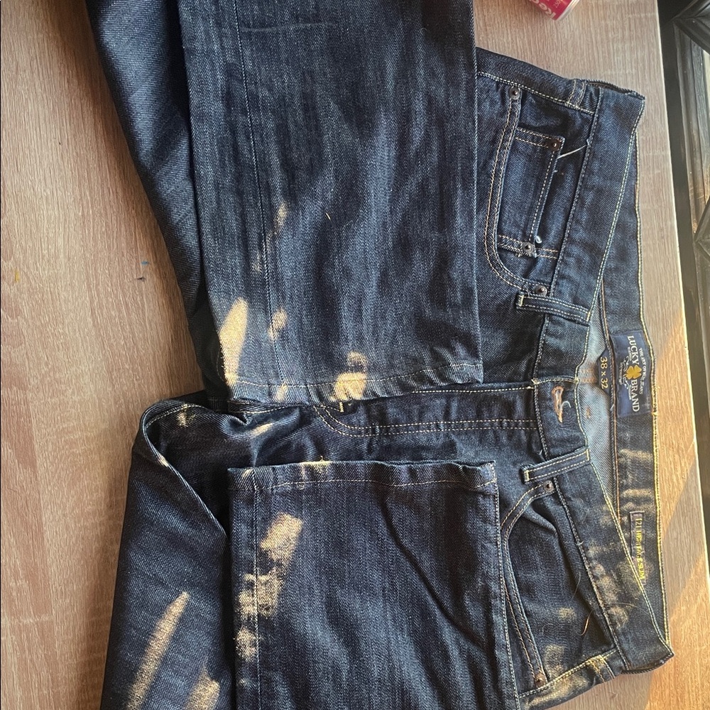 Lucky Brand Men's Distressed Black Jeans